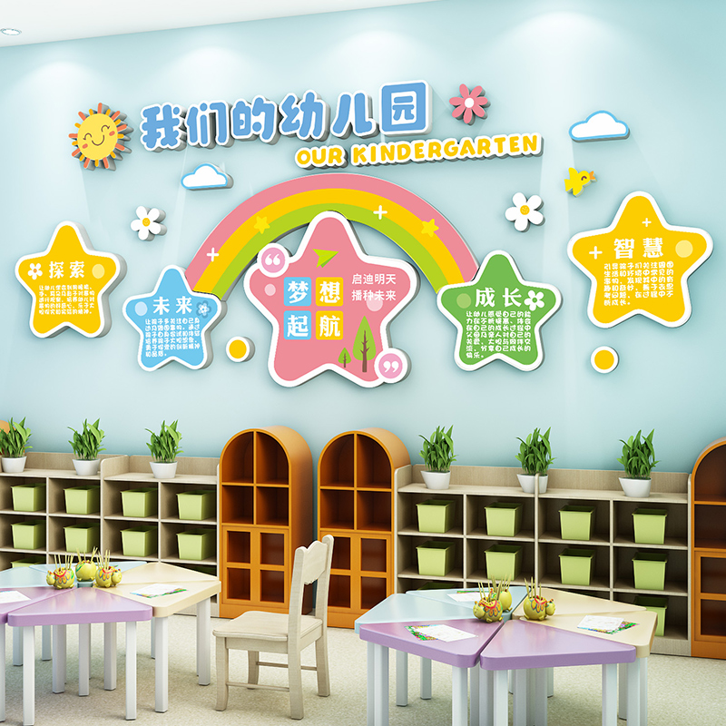 打造温馨启航站 融合幼儿园办园理念的早教文化墙与托管服务环境创设